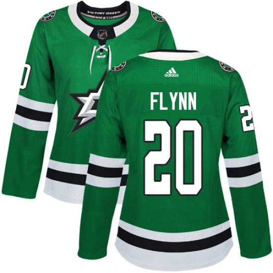 Women's Adidas Dallas Stars 20 Brian Flynn Premier Green Home NHL Jersey