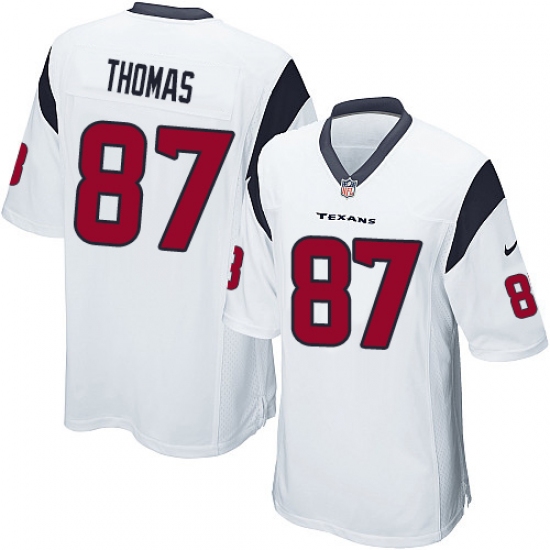 Men's Nike Houston Texans 87 Demaryius Thomas Game White NFL Jersey