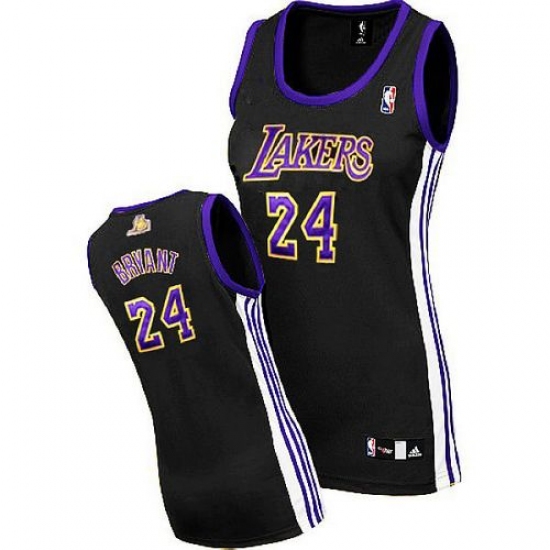 Women's Adidas Los Angeles Lakers 24 Kobe Bryant Authentic Black/Purple No. NBA Jersey