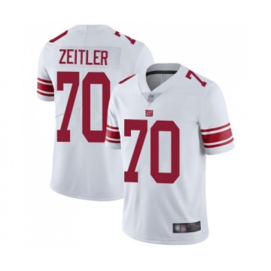 Men's New York Giants 70 Kevin Zeitler White Vapor Untouchable Limited Player Football Jersey