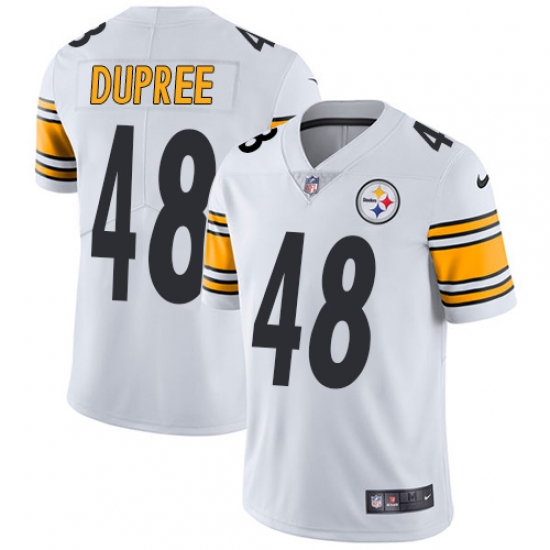 Youth Nike Pittsburgh Steelers 48 Bud Dupree White Vapor Untouchable Limited Player NFL Jersey