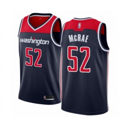 Men's Washington Wizards 52 Jordan McRae Authentic Navy Blue Basketball Jersey Statement Edition