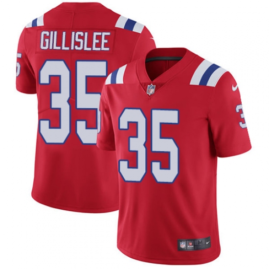 Men's Nike New England Patriots 35 Mike Gillislee Red Alternate Vapor Untouchable Limited Player NFL Jersey