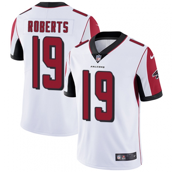 Youth Nike Atlanta Falcons 19 Andre Roberts White Vapor Untouchable Limited Player NFL Jersey
