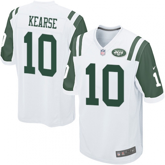 Men's Nike New York Jets 10 Jermaine Kearse Game White NFL Jersey