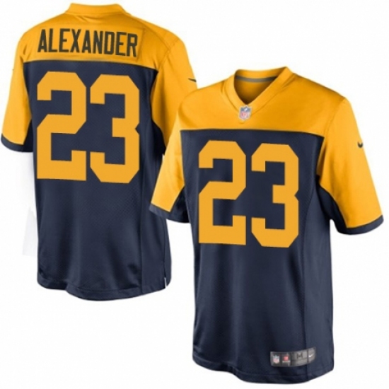 Youth Nike Green Bay Packers 23 Jaire Alexander Navy Blue Alternate Vapor Untouchable Elite Player NFL Jersey