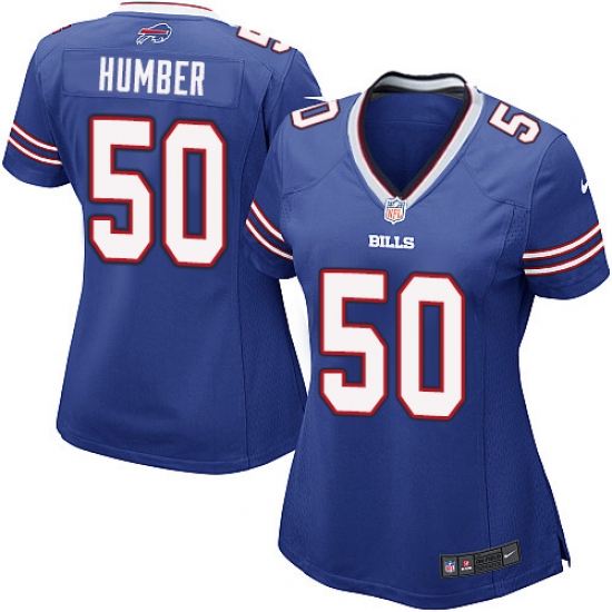 Women's Nike Buffalo Bills 50 Ramon Humber Game Royal Blue Team Color NFL Jersey