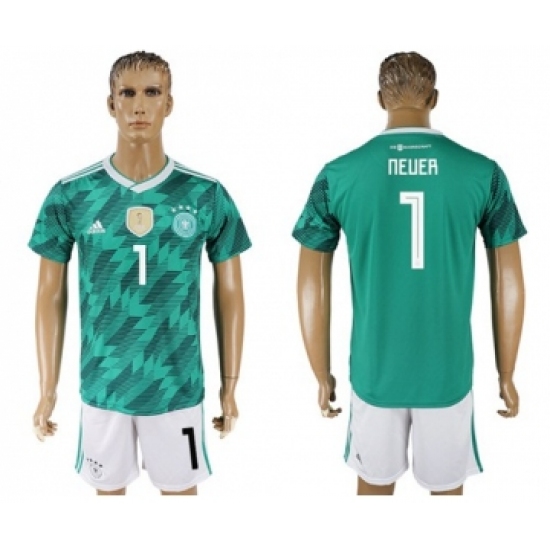 Germany 1 Neuer Away Soccer Country Jersey