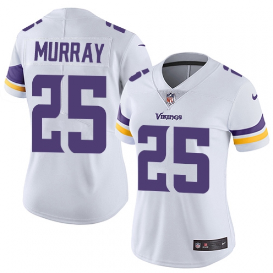 Women's Nike Minnesota Vikings 25 Latavius Murray White Vapor Untouchable Limited Player NFL Jersey