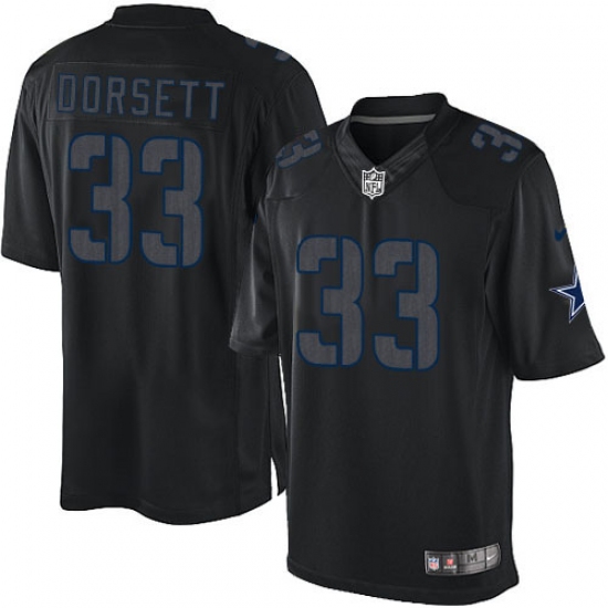 Men's Nike Dallas Cowboys 33 Tony Dorsett Limited Black Impact NFL Jersey