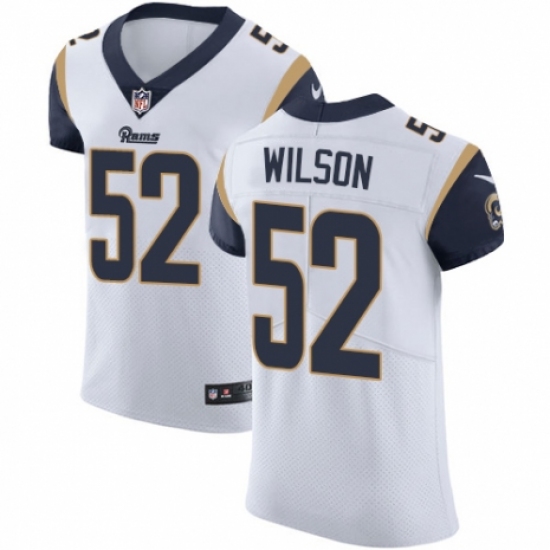 Men's Nike Los Angeles Rams 52 Ramik Wilson White Vapor Untouchable Elite Player NFL Jersey