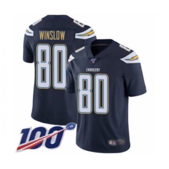Men's Los Angeles Chargers 85 Antonio Gates Limited Gold Inverted Legend 100th Season Football Jersey
