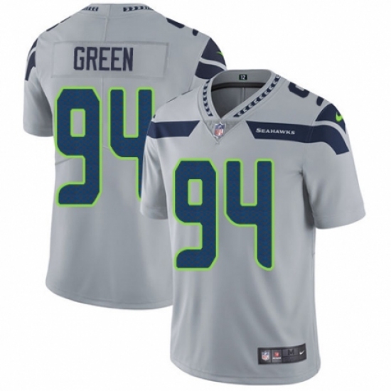 Youth Nike Seattle Seahawks 94 Rasheem Green Grey Alternate Vapor Untouchable Limited Player NFL Jersey