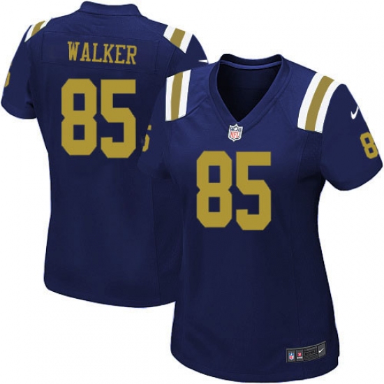 Women's Nike New York Jets 85 Wesley Walker Game Navy Blue Alternate NFL Jersey