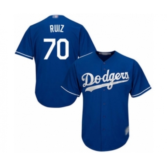 Youth Los Angeles Dodgers 70 Keibert Ruiz Authentic Royal Blue Alternate Cool Base Baseball Player Jersey