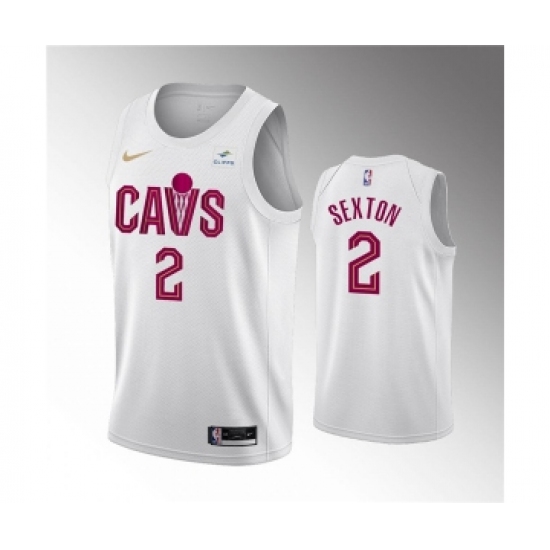 Men's Cleveland Cavaliers 2 Collin Sexton Association Edition Stitched Basketball Jersey