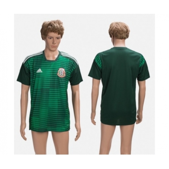 Mexico Blank Green Training Soccer Country Jersey