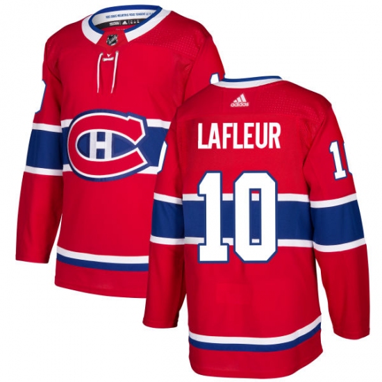 Men's Adidas Montreal Canadiens 10 Guy Lafleur Authentic Red Home NHL Jersey
