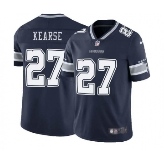Men's Dallas Cowboys 27 Jayron Kearse Navy Vapor Limited Stitched Jersey