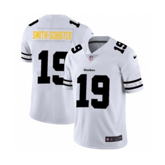 Men's Pittsburgh Steelers 19 JuJu Smith-Schuster White Team Logo Cool Edition Jersey