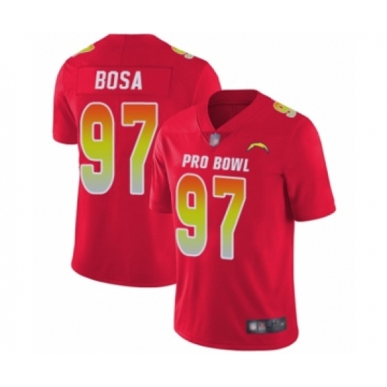 Men's Los Angeles Chargers 97 Joey Bosa Limited Red 2018 Pro Bowl Football Jersey