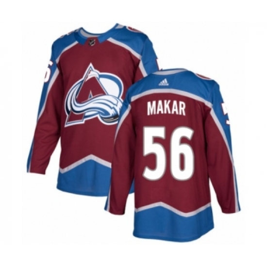 Youth Adidas Colorado Avalanche 56 Cale Makar Authentic Burgundy Red Home NHL Jersey