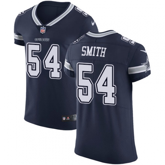 Men's Nike Dallas Cowboys 54 Jaylon Smith Navy Blue Team Color Vapor Untouchable Elite Player NFL Jersey