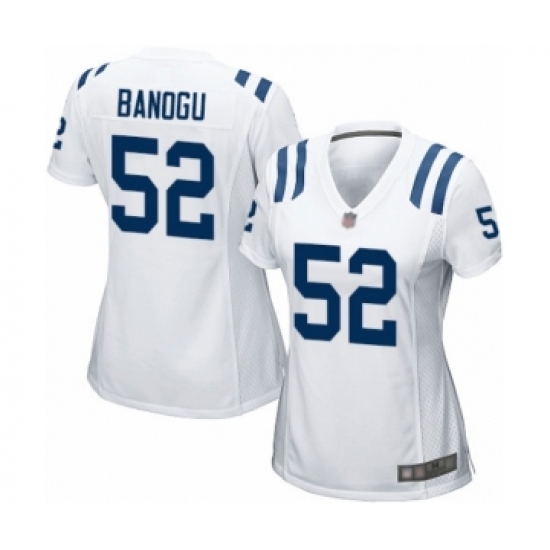 Women's Indianapolis Colts 52 Ben Banogu Game White Football Jersey
