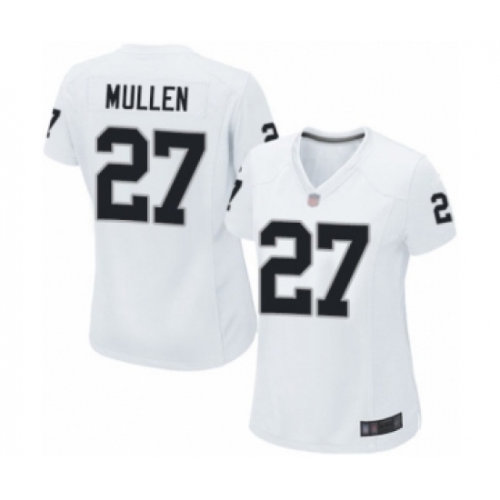 Women's Oakland Raiders 27 Trayvon Mullen Game White Football Jersey