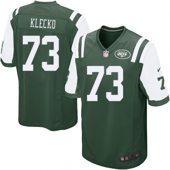 Men's Nike New York Jets 73 Joe Klecko Game Green Team Color NFL Jersey