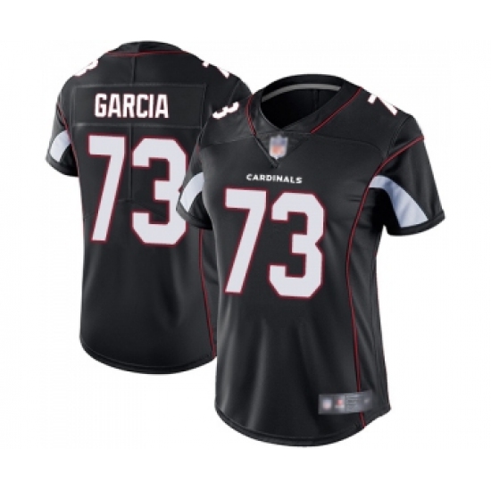 Women's Arizona Cardinals 73 Max Garcia Black Alternate Vapor Untouchable Limited Player Football Jersey