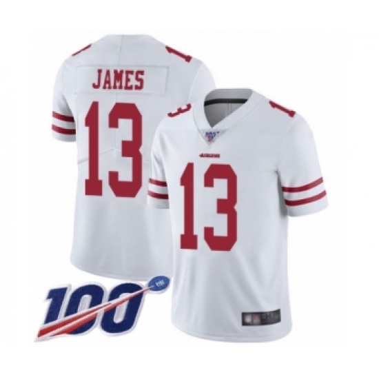 Men's San Francisco 49ers 13 Richie James White Vapor Untouchable Limited Player 100th Season Football Jersey