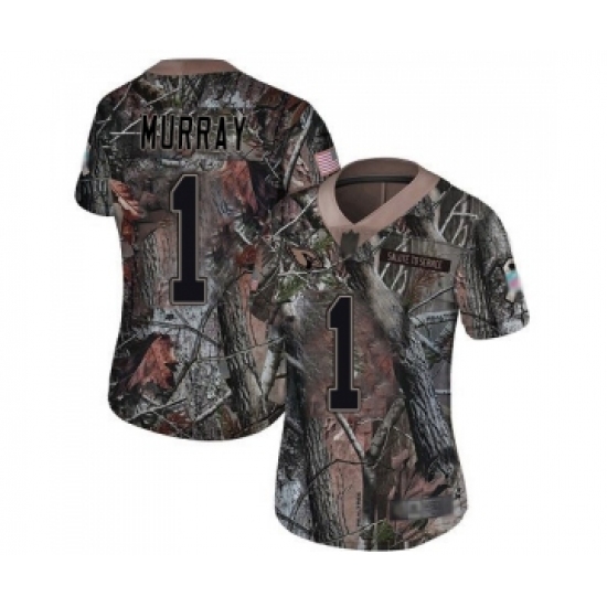 Women's Arizona Cardinals 1 Kyler Murray Limited Camo Rush Realtree Football Jersey