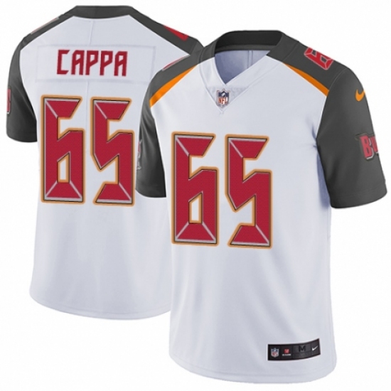 Men's Nike Tampa Bay Buccaneers 65 Alex Cappa White Vapor Untouchable Limited Player NFL Jersey