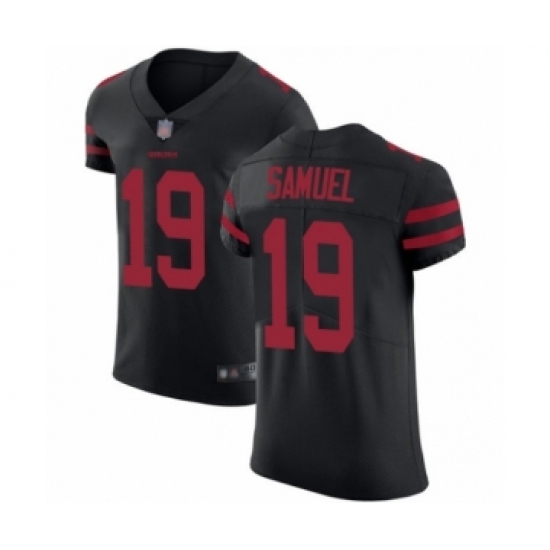 Men's San Francisco 49ers 19 Deebo Samuel Black Alternate Vapor Untouchable Elite Player Football Jersey