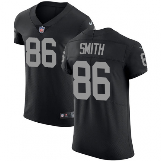 Men's Nike Oakland Raiders 86 Lee Smith Black Team Color Vapor Untouchable Elite Player NFL Jersey