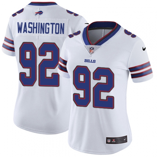 Women's Nike Buffalo Bills 92 Adolphus Washington Elite White NFL Jersey