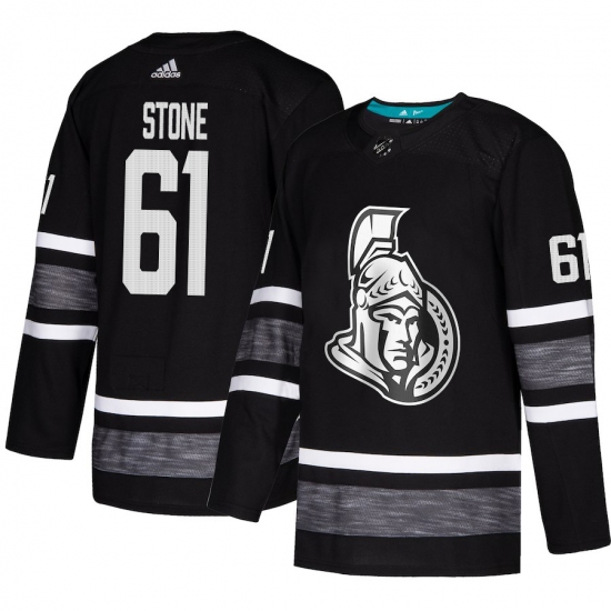 Men's Adidas Ottawa Senators 61 Mark Stone Black 2019 All-Star Game Parley Authentic Stitched NHL Jersey