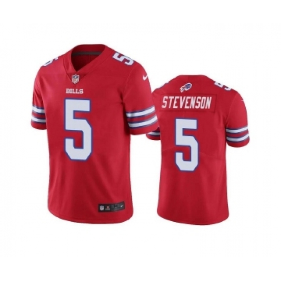 Men's Buffalo Bills 5 Marquez Stevenson Red Vapor Untouchable Limited Stitched Jersey