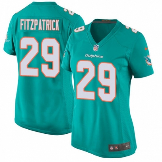 Women's Nike Miami Dolphins 29 Minkah Fitzpatrick Game Aqua Green Team Color NFL Jersey