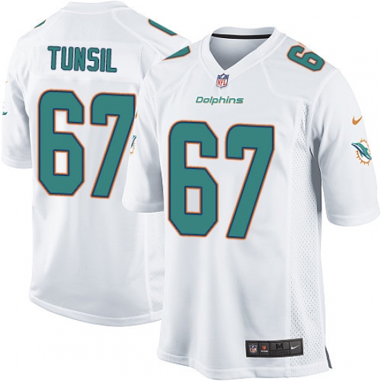 Youth Nike Miami Dolphins 67 Laremy Tunsil Game White NFL Jersey