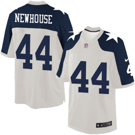 Men's Nike Dallas Cowboys 44 Robert Newhouse Limited White Throwback Alternate NFL Jersey