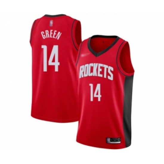 Youth Houston Rockets 14 Gerald Green Swingman Red Finished Basketball Jersey - Icon Edition