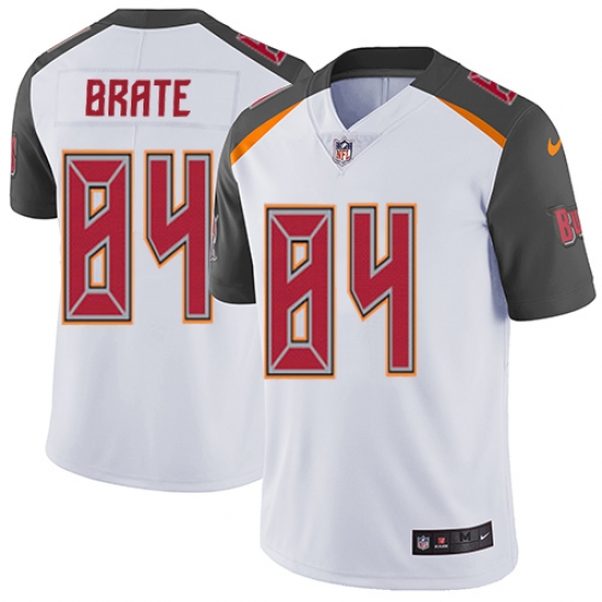 Youth Nike Tampa Bay Buccaneers 84 Cameron Brate White Vapor Untouchable Limited Player NFL Jersey - Click Image to Close