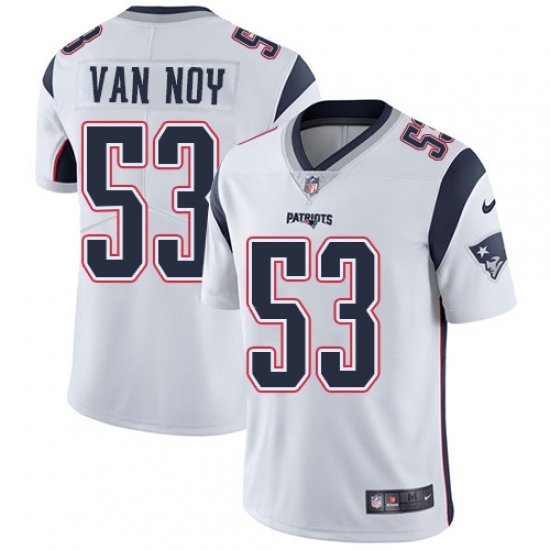 Youth Nike New England Patriots 53 Kyle Van Noy White Vapor Untouchable Limited Player NFL Jersey