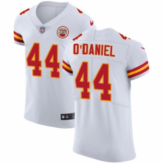 Men's Nike Kansas City Chiefs 44 Dorian O'Daniel White Vapor Untouchable Elite Player NFL Jersey