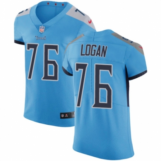 Men's Nike Tennessee Titans 76 Xavier Su'a-Filo Light Blue Alternate Vapor Untouchable Elite Player NFL Jersey