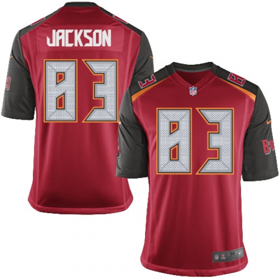Men's Nike Tampa Bay Buccaneers 83 Vincent Jackson Game Red Team Color NFL Jersey