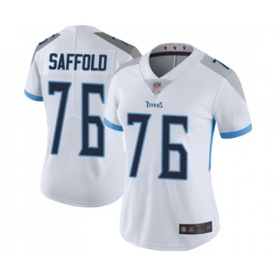 Women's Tennessee Titans 76 Rodger Saffold White Vapor Untouchable Limited Player Football Jersey