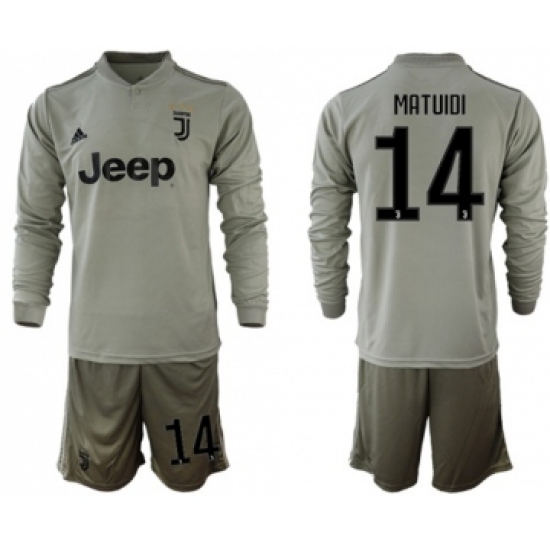 Juventus 14 Matuidi Away Long Sleeves Soccer Club Jersey